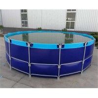 PVC Tarpaulin Round Fish Tank Aquaculture Tilapia Catfish Trout Farming Water Tank